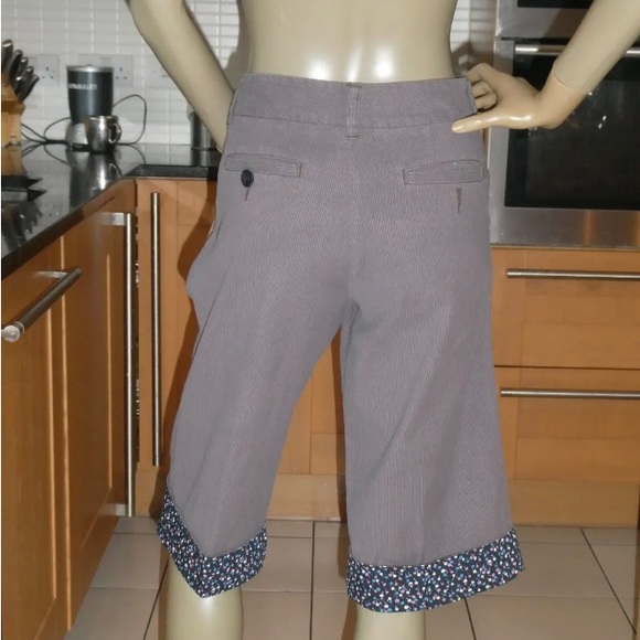 MARC JACOBS Ladies COTTON CORD CROPPED TROUSERS Taupe UK10 US6 VGC - Picture 3 of 7